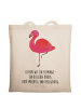 Mr. & Mrs. Panda Tote Bag Flamingo Classic mit Spruch in Creme