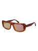 Guess Unisex Sonnenbrille Rechtwinklig Braun
