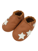 Bemesu Baby Krabbelschuhe aus Leder, weiche Lauflernschuhe mit rutschfester Sohle 