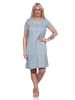 NORMANN Nachthemd Bigshirt kurzarm Herz Tupfen - 73288 in hellblau