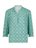 CARTOON Casual-Bluse mit Raffung in Green/Blue
