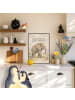 Mr. & Mrs. Panda Wandbild Elefant friedlich Design mit Spruch in Weiß