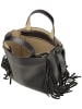Karl Lagerfeld Handtasche K/Circle SM Zip Tote Fringes Black/Nickel in Black-Nickel