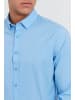 !SOLID Einfarbiges Langarm Slim Fit Hemd aus Baumwolle in Hellblau