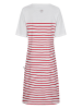 Wind Sportswear Maritimes Strandkleid in weiß-rot