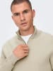 Only&Sons Freizeit Pullover ONSPHIL Polo Strick Sweater in Beige-2
