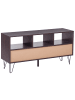Beliani TV-Schrank FOSTON in Braun/Weiß - (W) 120 x (H) 60 x (L) 35 cm