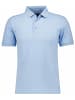 Ragman Strukturiertes Poloshirt mit merzerisierter Baumwolle in Hellblau