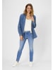Paddock's 5-Pocket Jeans LUCY in bleached blue with heavy handwork