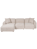 Beliani 3-tlg Modulsofa HEDE in Beige rechtsseitig