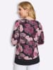 Sieh an! Longshirt in fuchsia-schwarz-bedruckt