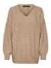 Vero Moda Strickpullover in Silver Mink