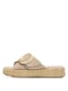 Tamaris Plateau Pantoletten in Beige