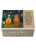 Mr. & Mrs. Panda Box Bär & Marienkäfer Lagerfeuer Design mit Spruch in Weiß