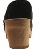 Sanita Comfortwear Clog "Wood-Manuella Square Open" in Schwarz