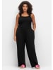 sheego Jumpsuit in schwarz