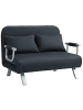 HOMCOM Schlafsofa-111B x 80T x 78H cm-Schwarz