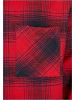 Urban Classics Urban Classics Herren Oversized Checked Grunge Shirt in black/red