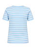 SAINT TROPEZ T-Shirt kurzarm AsterSZ Gerade Passform in Airy Blue White Stripe