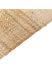 Beliani Geflochtener Teppich KARKIN in Beige - (W) 80 x (H) 1.5 x (L) 150 cm