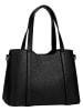Cluty Handtasche echt Leder in schwarz