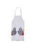 Mr. & Mrs. Panda Grillschürze Sternzeichen Zwilling ohne Spruch in Weiß