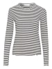Karen By Simonsen Langarm-Shirt CandaceKB Feminine in Egret/Night Sky Stripe