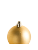 Beliani 60er-Set Weihnachtsbaumkugeln FEGEN in Gold