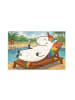 Mr. & Mrs. Panda Puzzle Einhorn Blümchentail Design ohne Spruch in Weiß