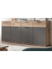 Inn.Furn Sideboard Eiche, grau 180 cm, Kommode mit Soft-Close, Wohn- und Esszimmermöbel