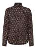 Kaffe Bluse langarm KAamber Regular fit in Black_Rosa Flowers