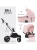 Hauck 4in1 Kinderwagen-Set Vision X Trio Set - in rosa,silber