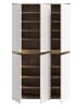 Inn.Furn Mehrzweckschrank weiß, Evoke Eiche 105 x 175 cm, Stauraumschrank mit 18 Fächern
