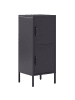 Beliani Büroschränke HURON in Schwarz - (W) 40 x (H) 102 x (L) 40 cm