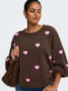 ONLY Carmakoma Strickpullover in Coffee Bean 1