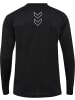 Hummel Shirt "Hmlcourt Light Weight T-Shirt L/S" in Schwarz