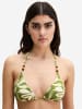 Marc O'Polo Triangel-Bikini-Top Abstract Flower in golden cypress print