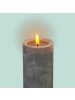 relaxdays 3 x LED Kerzen in Grau