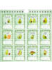 Mr. & Mrs. Panda A3 Wandkalender 2024 Avocado Collection mit Spruch in Weiß