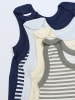 TupTam Baby Strampler mit Aufdruck Spruch 5er Pack in blau/beige