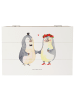 Mr. & Mrs. Panda Aufbewahrungsbox Hochzeit Pinguin ohne Spruch in Weiß
