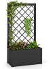 COSTWAY Blumenkasten mit Rankgitter 63 x 31 x 112 cm in Schwarz