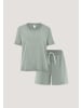 Hessnatur Pyjama in mattgrün