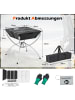 COSTWAY Campinggrill 3-in-1 in Schwarz