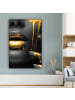 MuchoWow Leinwand bilder Gesicht gold schwarz (BxH)