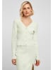 Urban Classics Urban Classics Damen Ladies Short Rib Knit Cardigan in lightmint