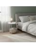 relaxdays Beistelltisch in Weiß/ Beige - (H)50 x Ø 45 cm