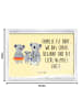 Mr. & Mrs. Panda Bilderrahmen Koala Familie mit Spruch in Gelb Pastell