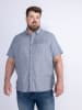 Petrol Industries Hemd mit Allover-Muster in Plus Size Sizzle in Blau