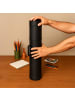 relaxdays Posterrolle in Schwarz - (H)80–135 x Ø 18,5 cm